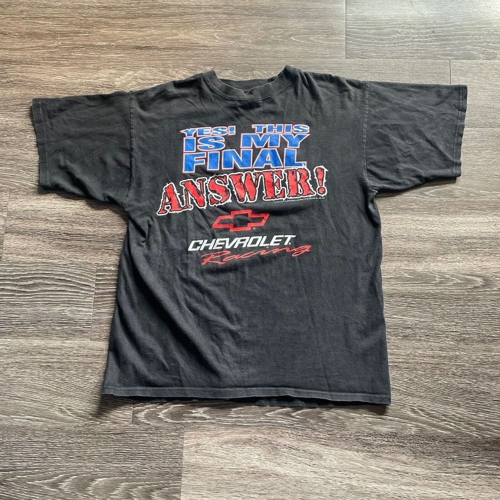 Chevrolet Racing All Sport‎ Mens T-Shirt Large “Yes This Is My Final Answer “